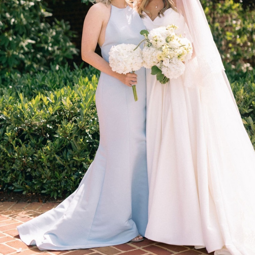 Amsale Caroline Ice Blue